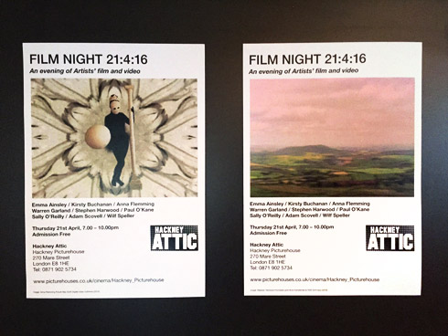 Film Night 21:4:16, Posters (April 2016)