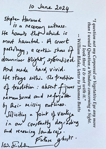 Text by Iain Sinclair  (2024)