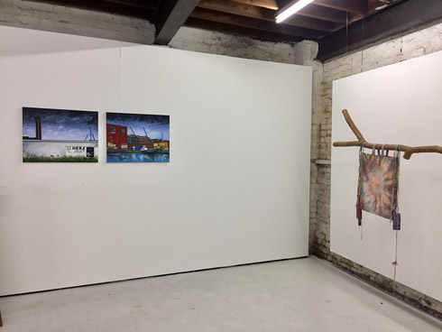 Installation view, Stephen Harwood and Mark Scott-Wood, | Local Anywhere, Sluice HQ, London  (December 2018)