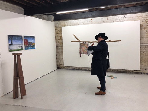 Installation view, Stephen Harwood and Mark Scott-Wood, | Local Anywhere, Sluice HQ, London  (December 2018)