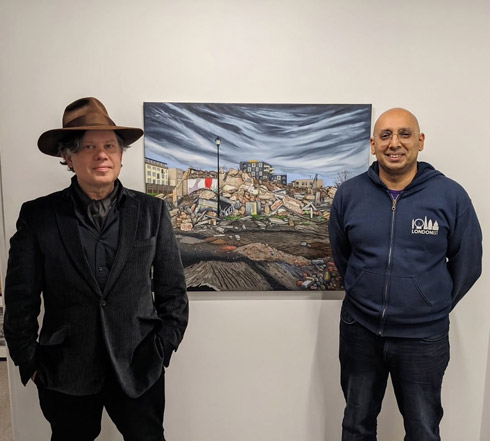 Stephen Harwood with Tabish Kahn, The Londonist Art Critic  (2024)